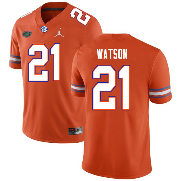 Men #21 Desmond Watson Florida Gators College Football Jerseys Sale-Orange